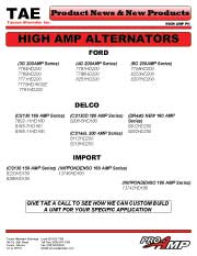 High AMP Alternators